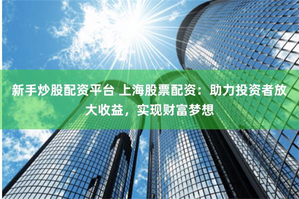 新手炒股配资平台 上海股票配资：助力投资者放大收益，实现财富梦想